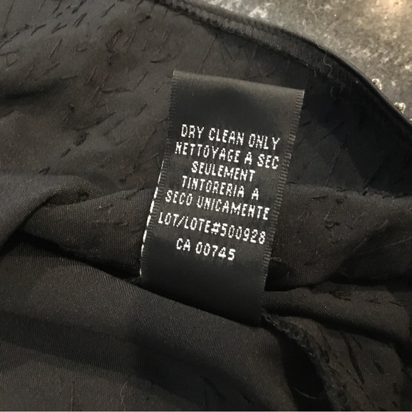 JS Collections Jewelled Satiny Black Skirt, heavily embellished along hem. - Picture 7 of 8